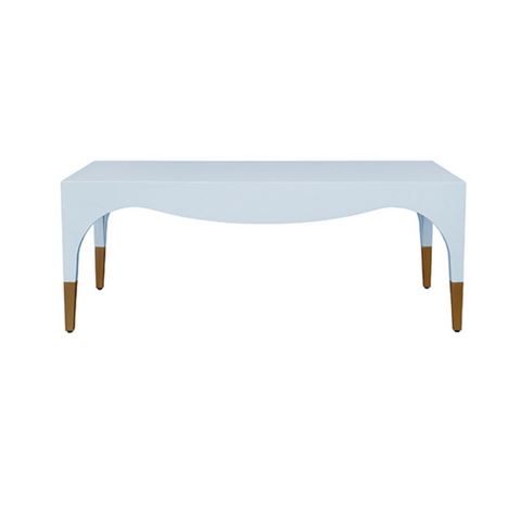 Medina Glossy Light Blue Lacquer Coffee Table