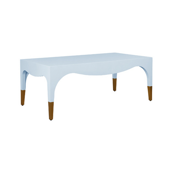 Medina Glossy Light Blue Lacquer Coffee Table