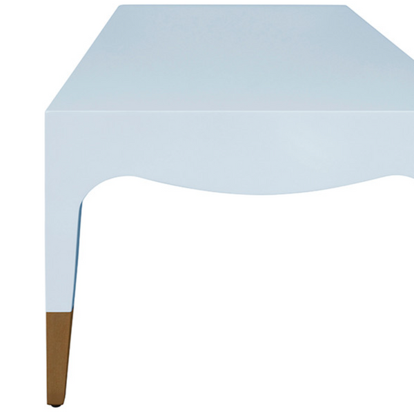 Medina Glossy Light Blue Lacquer Coffee Table