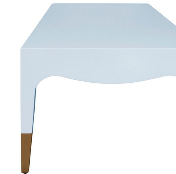 Medina Glossy Light Blue Lacquer Coffee Table