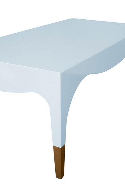 Medina Glossy Light Blue Lacquer Coffee Table