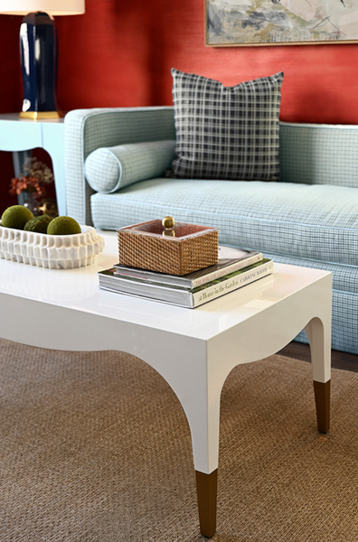 Medina Glossy White Lacquer Coffee Table