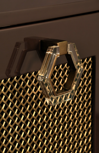 Marcella Glossy Chocolate Lacquer Foor Door Buffet