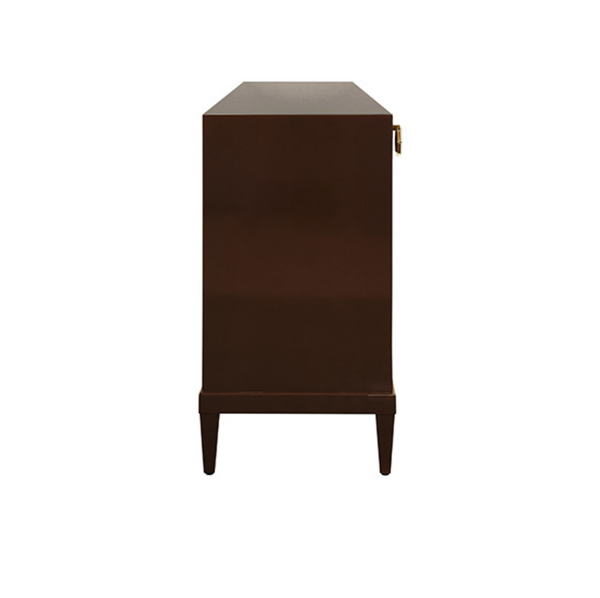 Marcella Glossy Chocolate Lacquer Foor Door Buffet