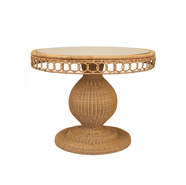 Gabrielle 40" Rattan Pedestal Dining Table