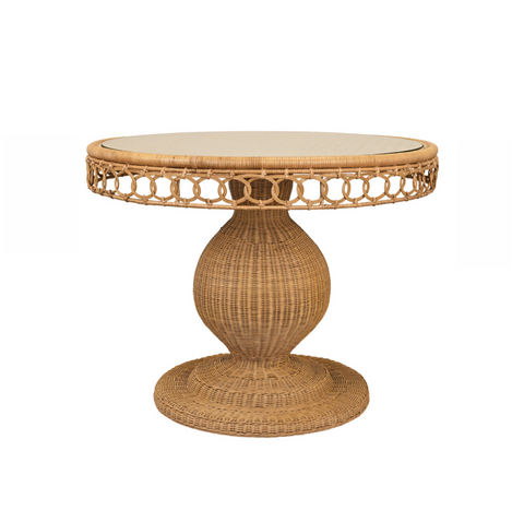 Gabrielle 40" Rattan Pedestal Dining Table