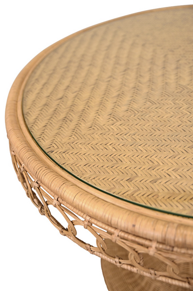 Gabrielle 40" Rattan Pedestal Dining Table
