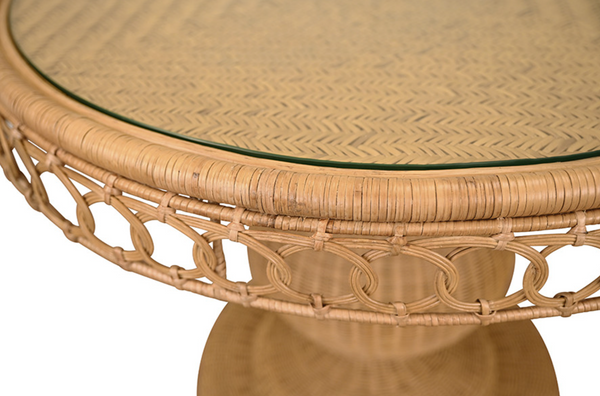 Gabrielle 40" Rattan Pedestal Dining Table