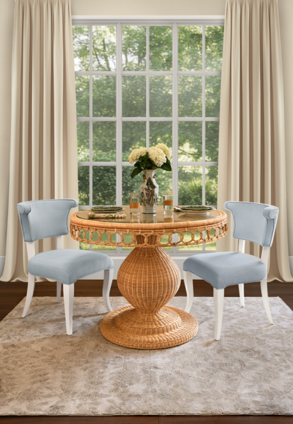 Gabrielle 40" Rattan Pedestal Dining Table