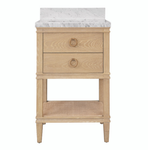 Cutler 24" Cerused Oak Single Sink Bath Vanity