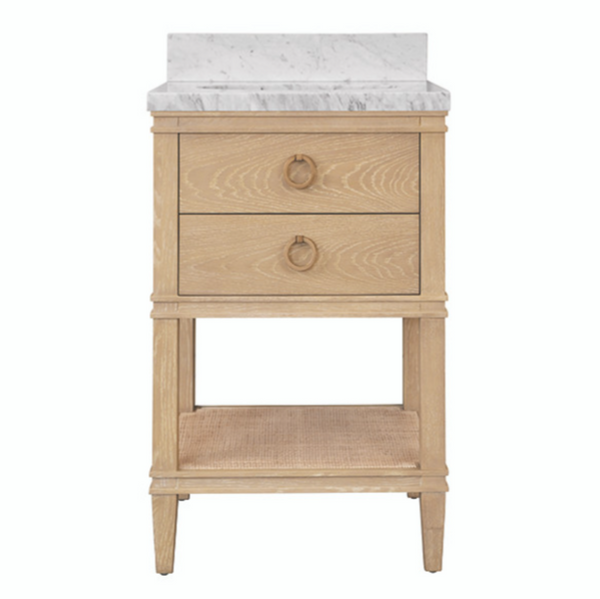 Cutler 24" Cerused Oak Single Sink Bath Vanity