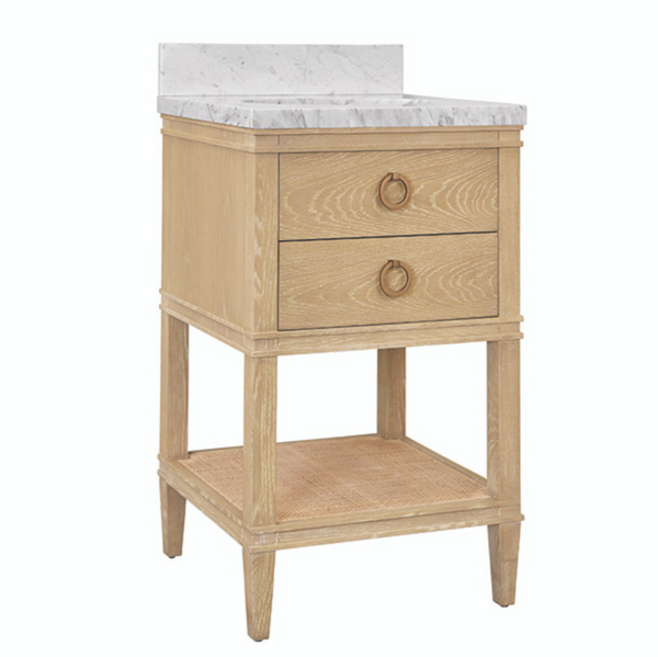 Cutler 24" Cerused Oak Single Sink Bath Vanity