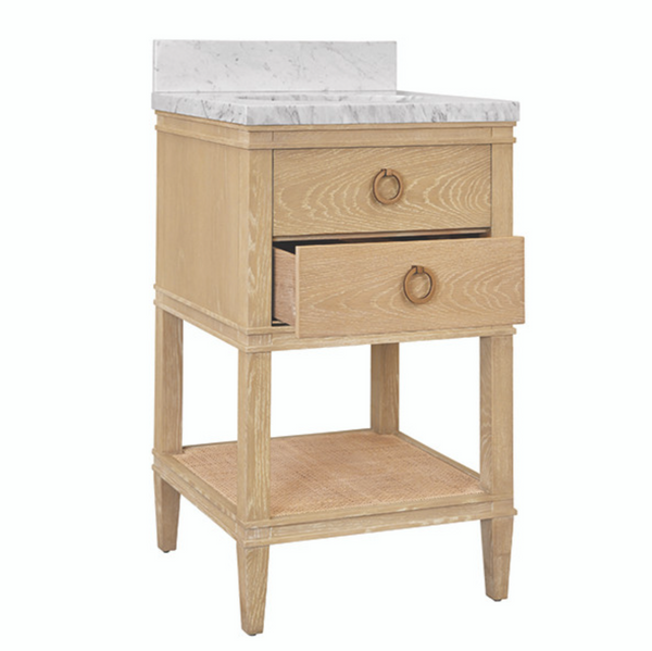 Cutler 24" Cerused Oak Single Sink Bath Vanity