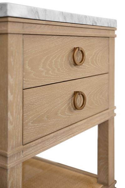 Cutler 24" Cerused Oak Single Sink Bath Vanity