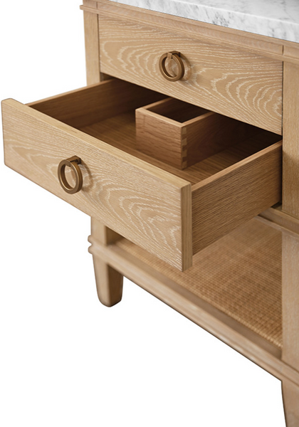 Cutler 24" Cerused Oak Single Sink Bath Vanity