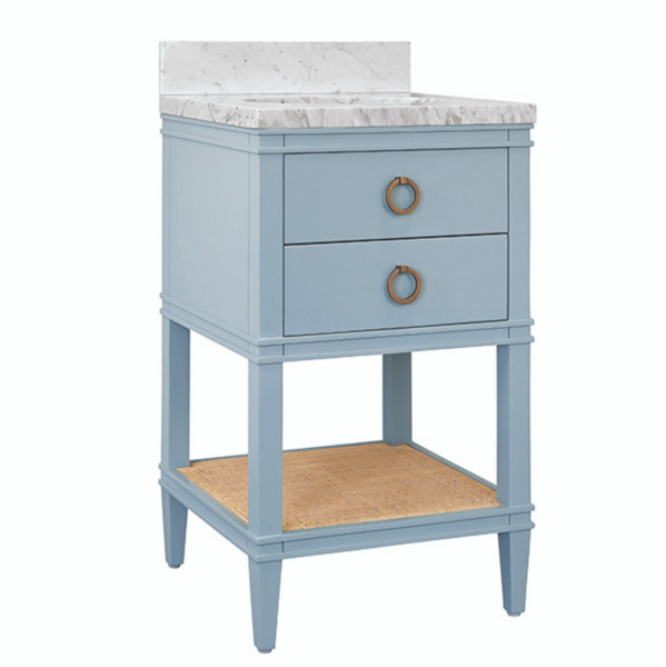 Cutler 24" Light Blue Single Sink Bath Vanity