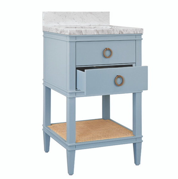 Cutler 24" Light Blue Single Sink Bath Vanity