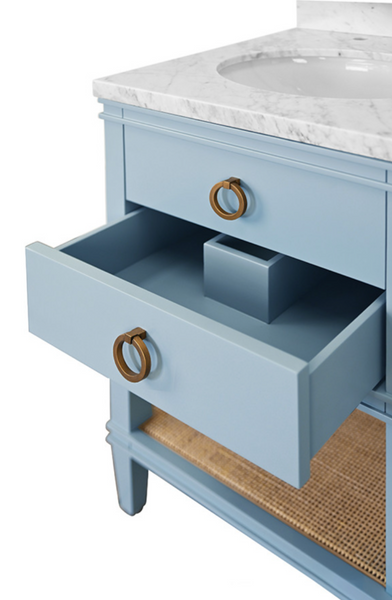 Cutler 24" Light Blue Single Sink Bath Vanity