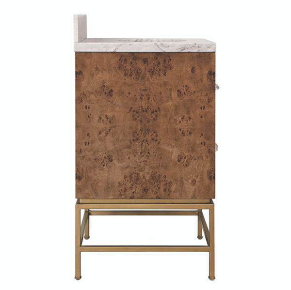 Clifford 24" Dark Burlwood Single Sink Bath Vanity