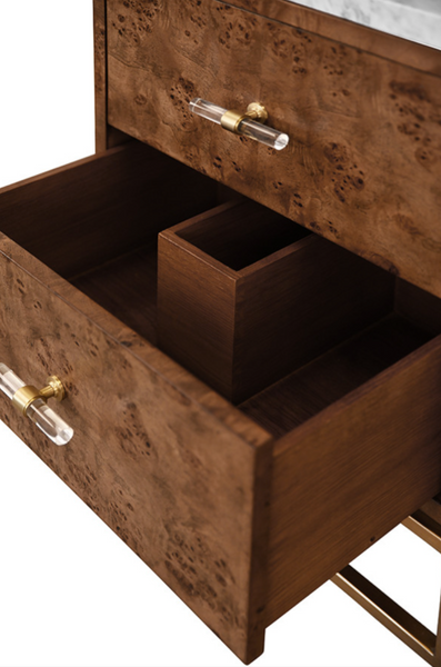Clifford 24" Dark Burlwood Single Sink Bath Vanity