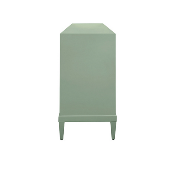 Marcella Glossy Green Lacquer Foor Dour Buffet