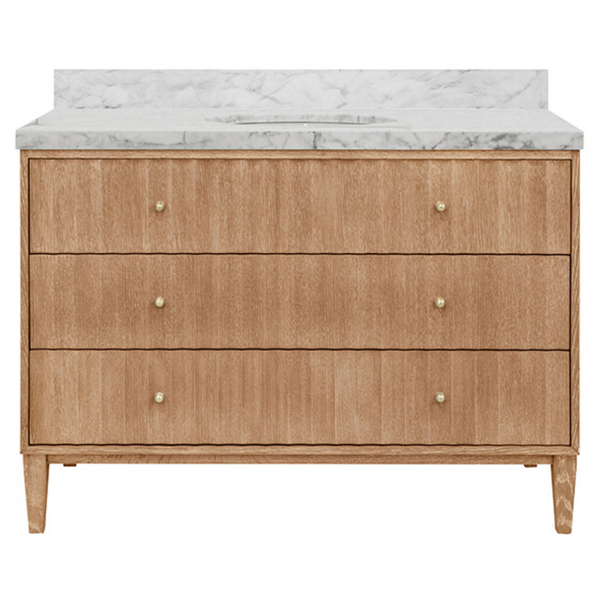 Odin 48" Single Sink Cerused Oak Bath Vanity