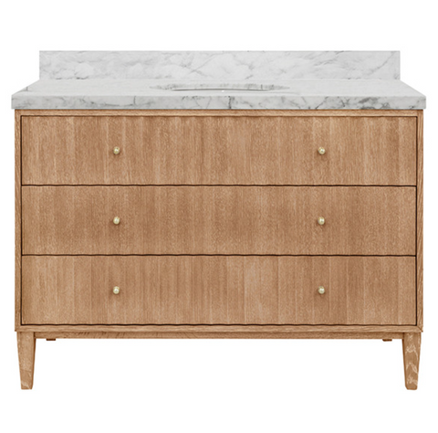 Odin 48" Single Sink Cerused Oak Bath Vanity
