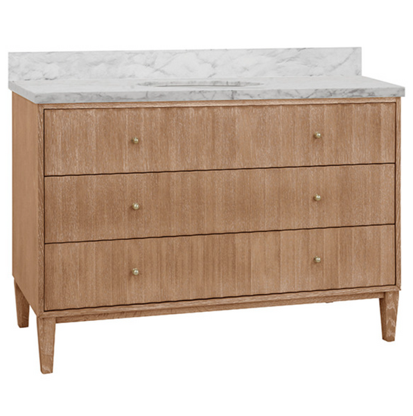 Odin 48" Single Sink Cerused Oak Bath Vanity