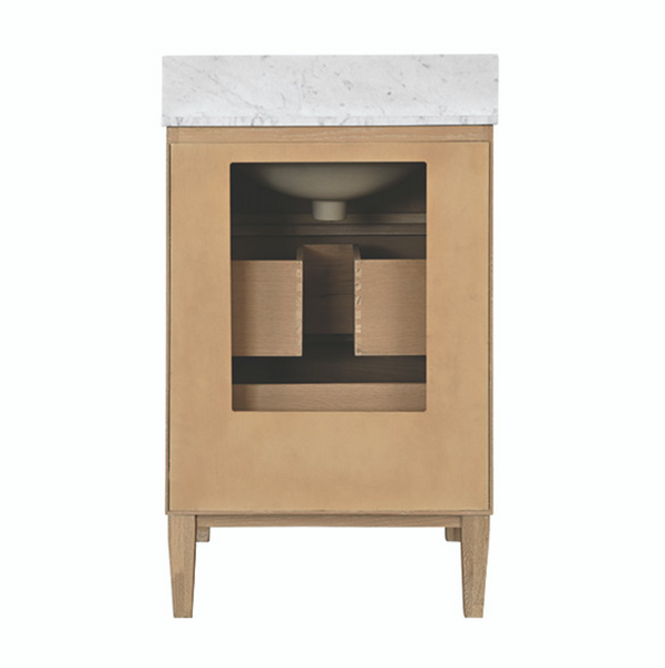 Odin 24" Fluted Cerused Oak Bath Vanity