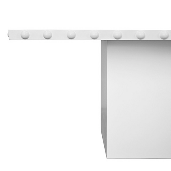 Lucian Matte White Lacquer Dining Table