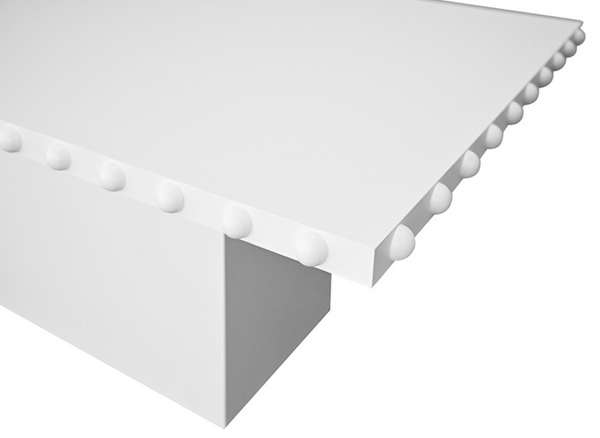 Lucian Matte White Lacquer Dining Table