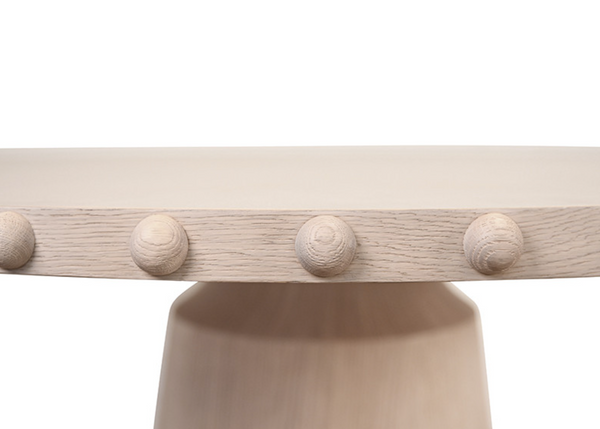 Lucian Round White Oak Dining Table
