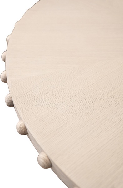 Lucian Round White Oak Dining Table