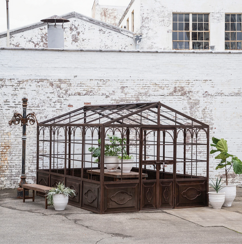 Cast Iron Large Orangerie Garden House - Matthew Izzo Collection
