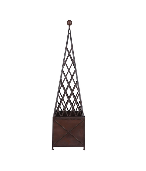 Cast Iron Large Topiary Obelisk - Matthew Izzo Collection