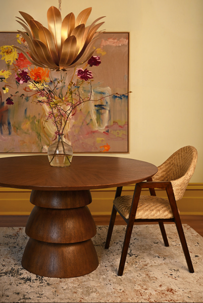 Callum Provincial Oak Round Dining Table