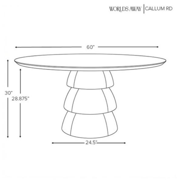 Callum Provincial Oak Round Dining Table