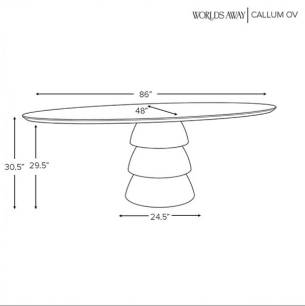 Callum Provincial Oak Oval Dining Table
