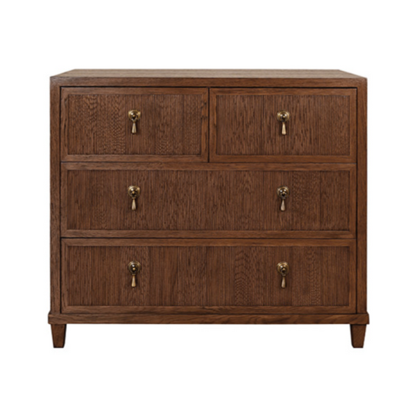 Pascal Provincial Brown Oak Chest of Drawers