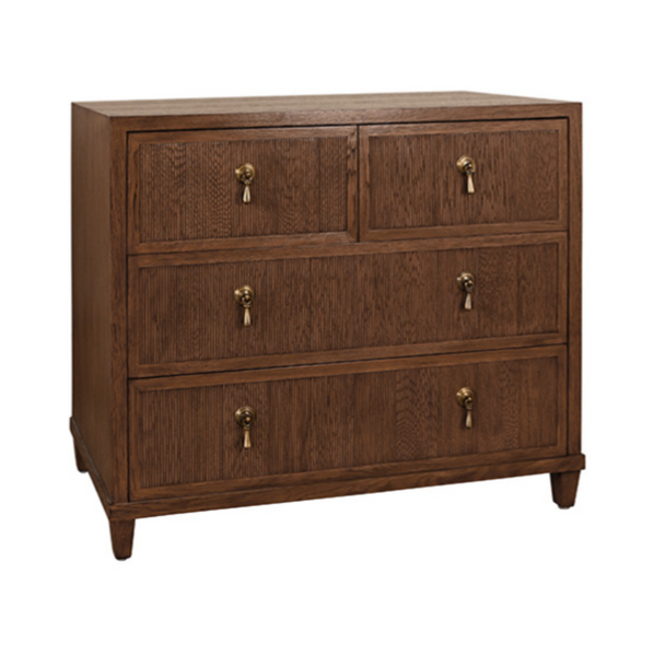 Pascal Provincial Brown Oak Chest of Drawers