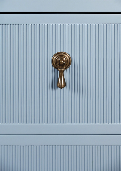 Pascal Provincial Matte Light Blue Lacquer Chest of Drawers
