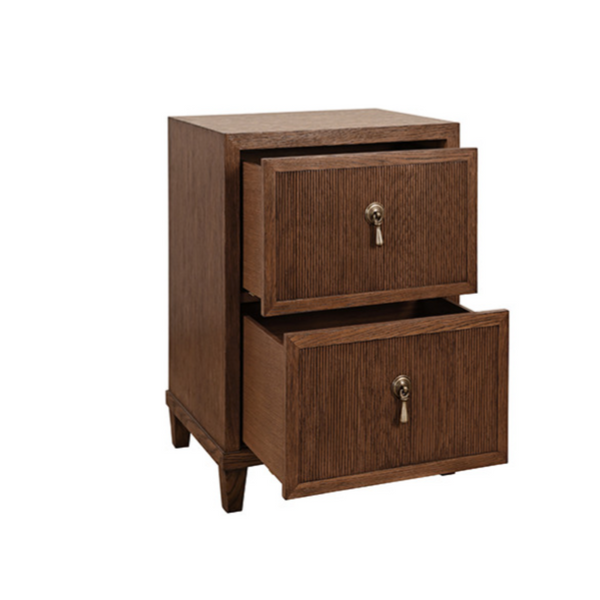 Novalie Provincial Brown Oak Side Table