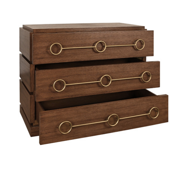 Roderick Provincial Brown Oak Chest of Drawers