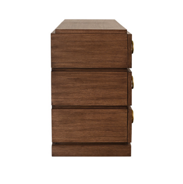 Roderick Provincial Brown Oak Chest of Drawers