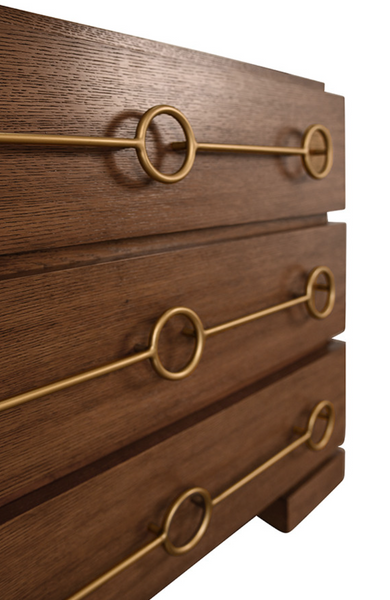 Roderick Provincial Brown Oak Chest of Drawers