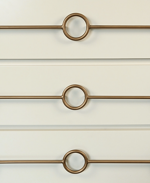 Roderick Antique White Lacquer Chest of Drawers