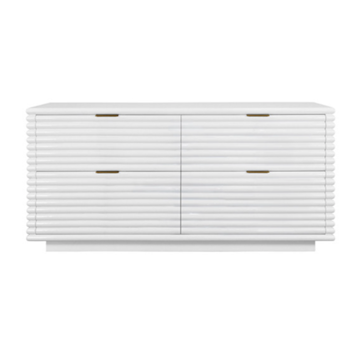 Ranger White Lacquer Four Drawer Chest