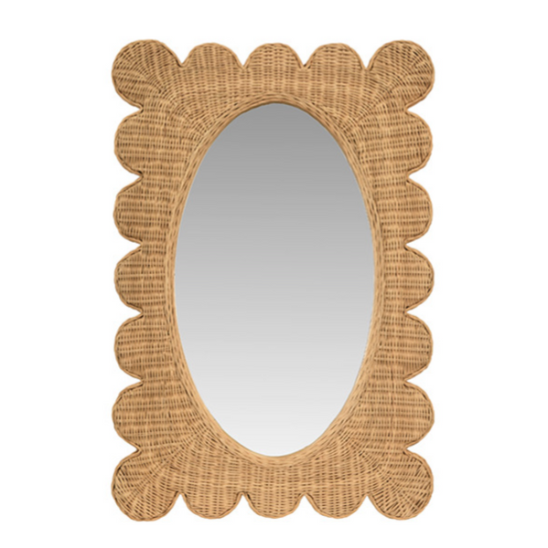 Lillian Woven Rattan Mirror