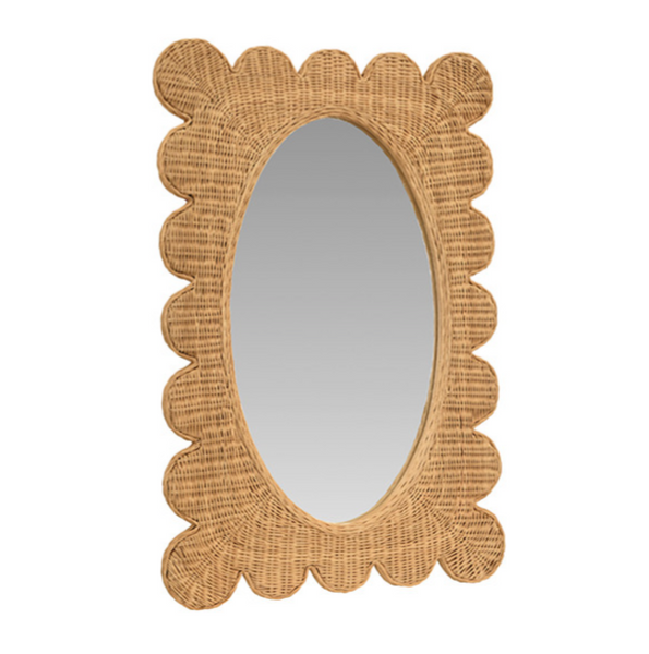 Lillian Woven Rattan Mirror