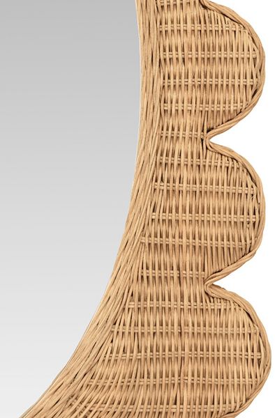Lillian Woven Rattan Mirror